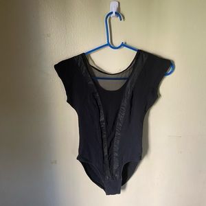 Sheer Front V Body Suit